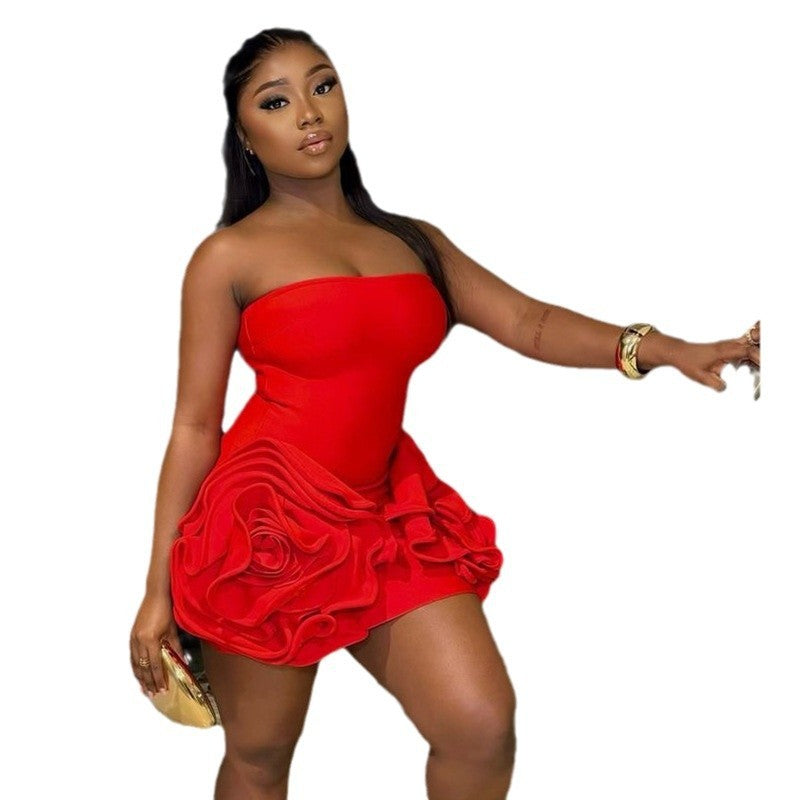 Flirt & Bloom Strapless Mini