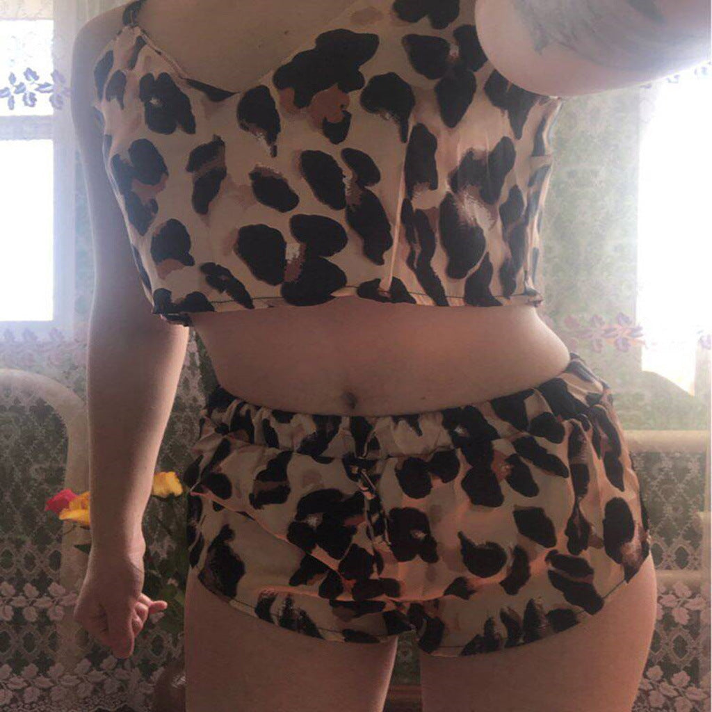 Serving Up Leopard Pajama Set