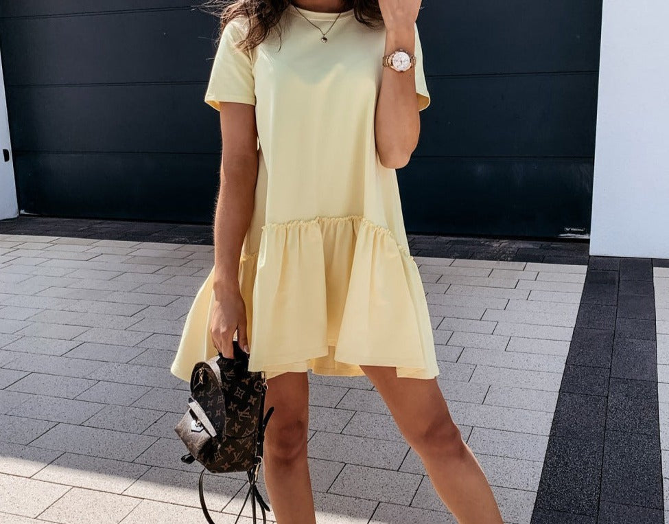 Ruffled Hem Dress