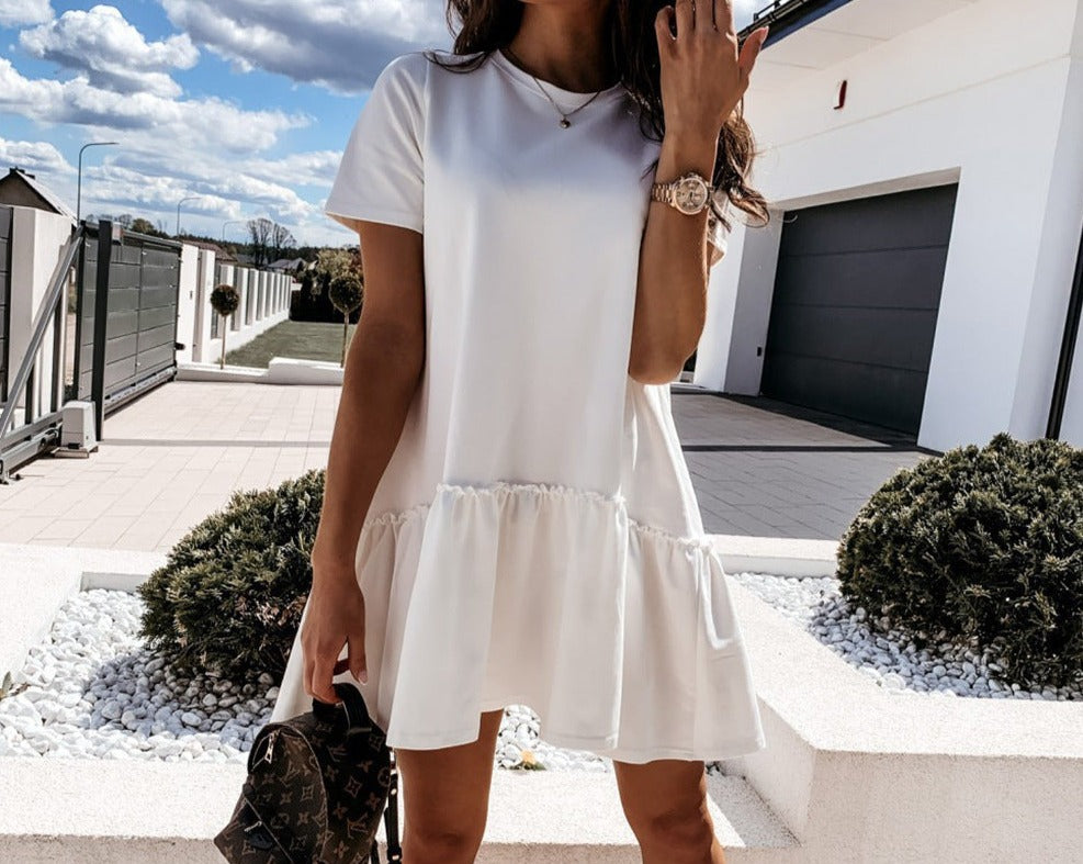 Ruffled Hem Dress