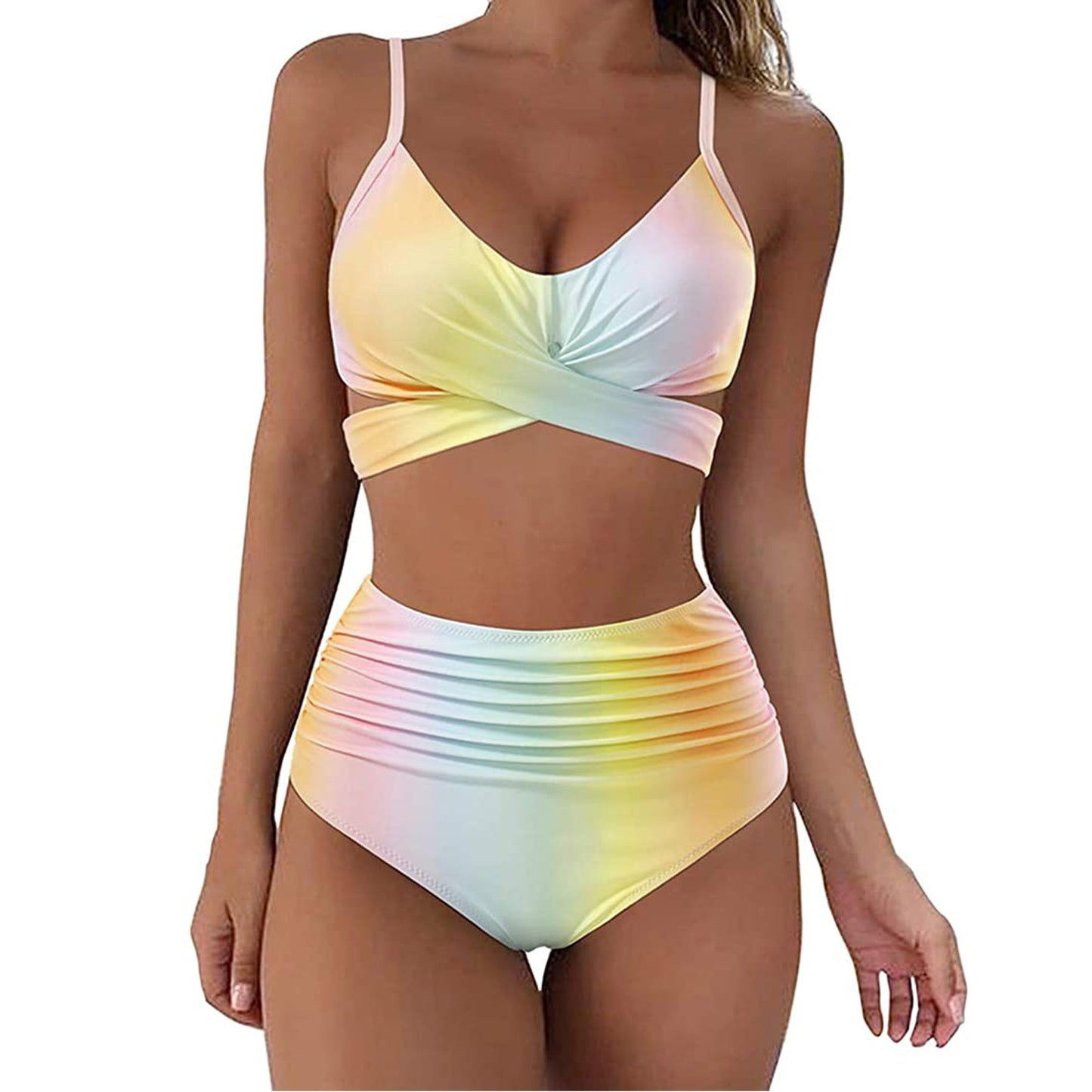 Cross My Heart Two Piece Swimsuit (Multiple Colors Available)