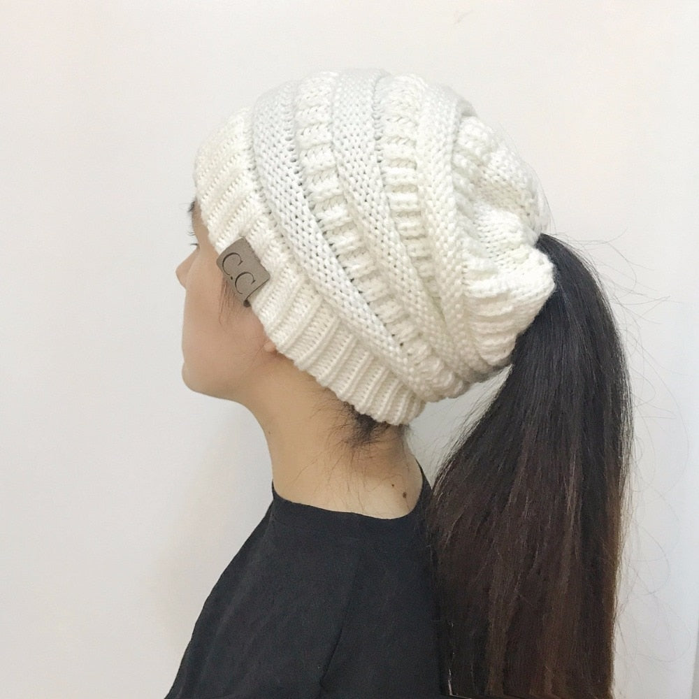 High Bun Ponytail Hat