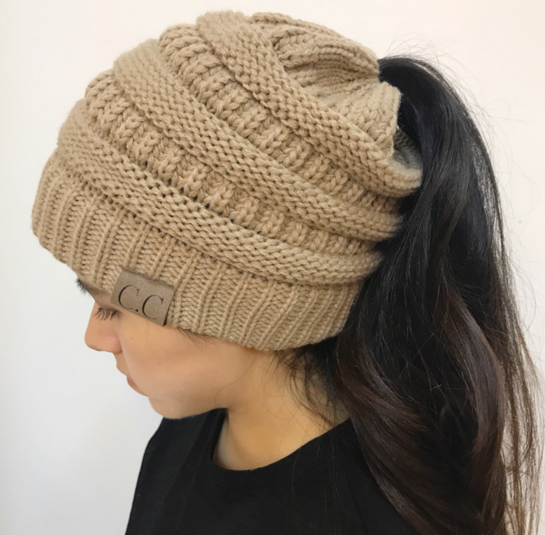 High Bun Ponytail Hat